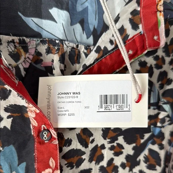 Johnny Was Ontari Cordia Tunic Floral Print Women's Top - Picture 3 of 8